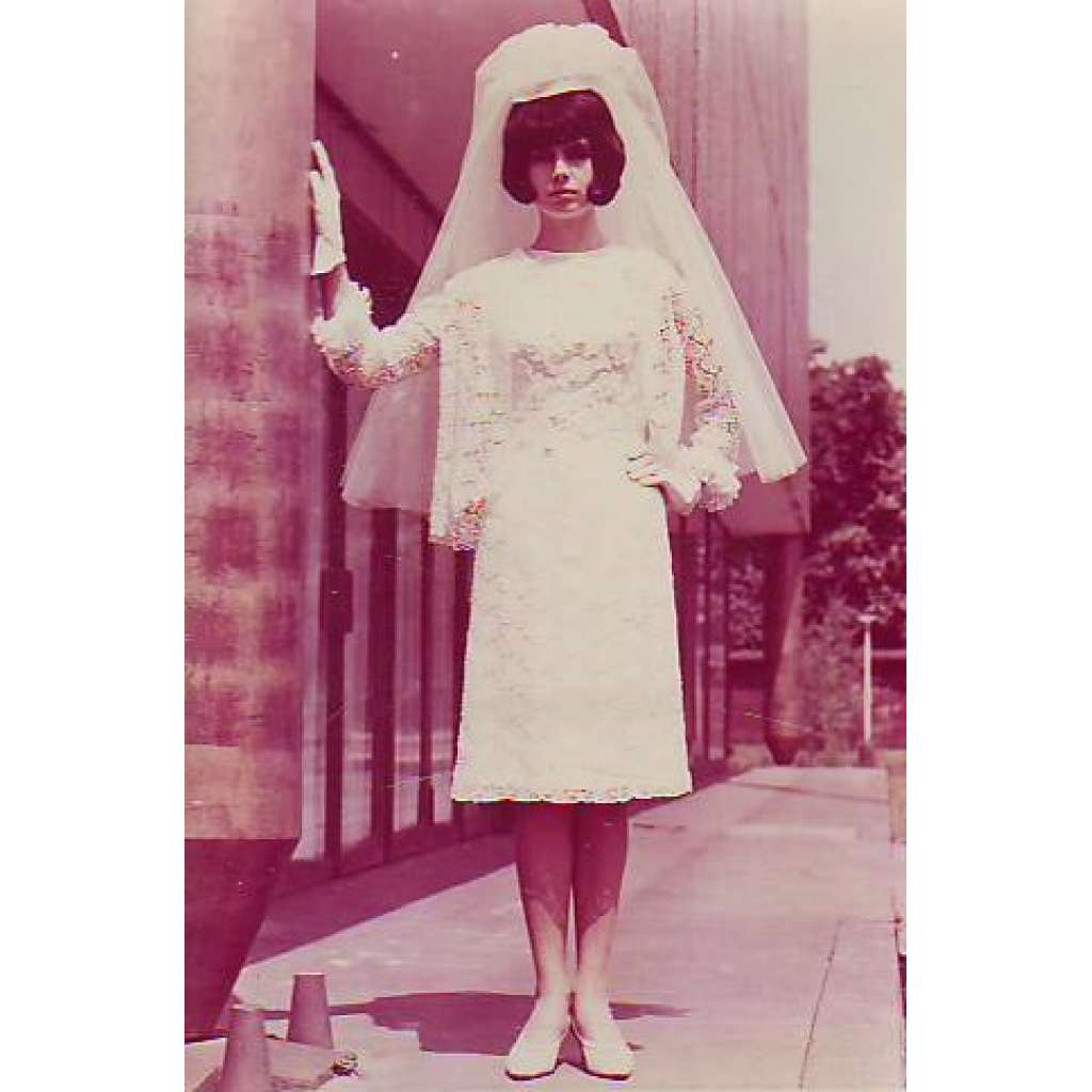 Svatební šaty Reklamní fotografie móda 60. léta